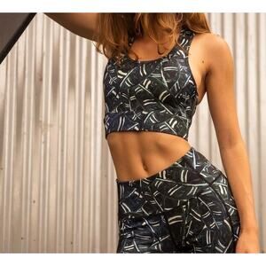 Body Glove Workout Women's High Waist Leggins and Sports Bra Set 2 Pc Size S